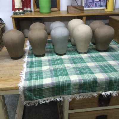 Canvas wig head stands