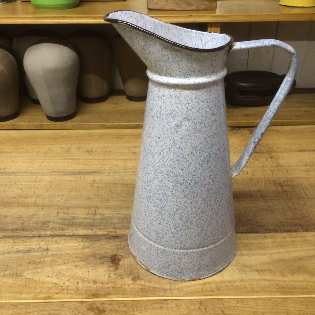 Large enamel jug